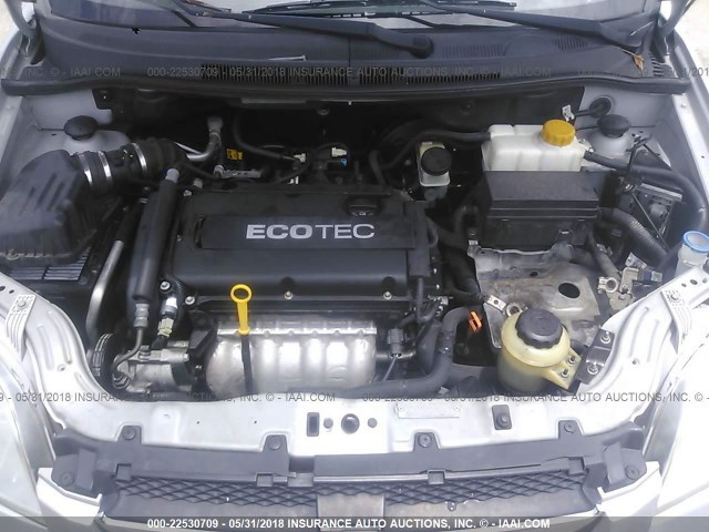 KL1TD56E19B629230 - 2009 CHEVROLET AVEO LS/LT 银色 照片 10