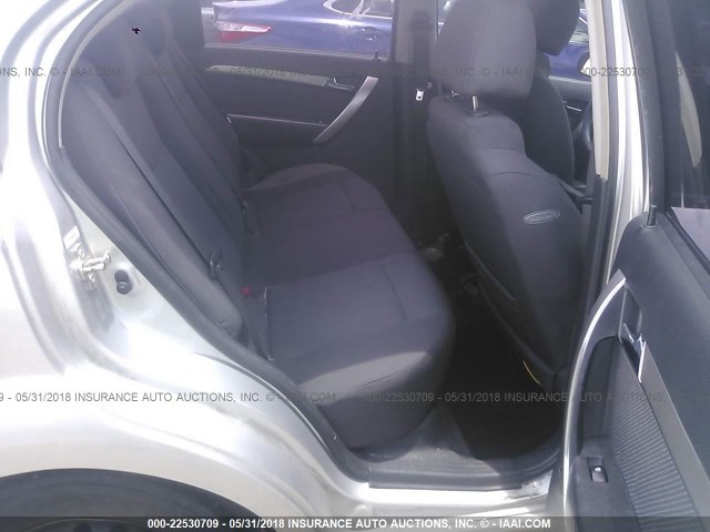KL1TD56E19B629230 - 2009 CHEVROLET AVEO LS/LT 银色 照片 8