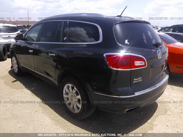 5GAKRCKD6DJ134786 - 2013 BUICK ENCLAVE BLACK photo 3