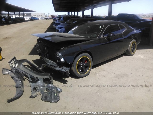 2C3CDZAG6GH138542 - 2016 DODGE CHALLENGER SXT BLACK photo 2