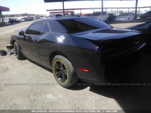 2C3CDZAG6GH138542 - 2016 DODGE CHALLENGER SXT BLACK photo 3