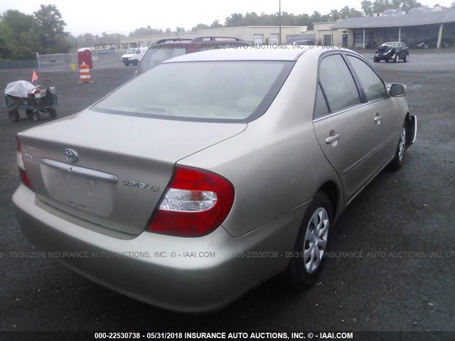 4T1BE32K44U898817 - 2004 TOYOTA CAMRY LE/XLE/SE ოქროსფერი ფოტო 4
