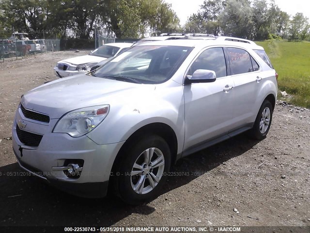 2GNFLGEKXD6322248 - 2013 CHEVROLET EQUINOX LTZ SILVER photo 2