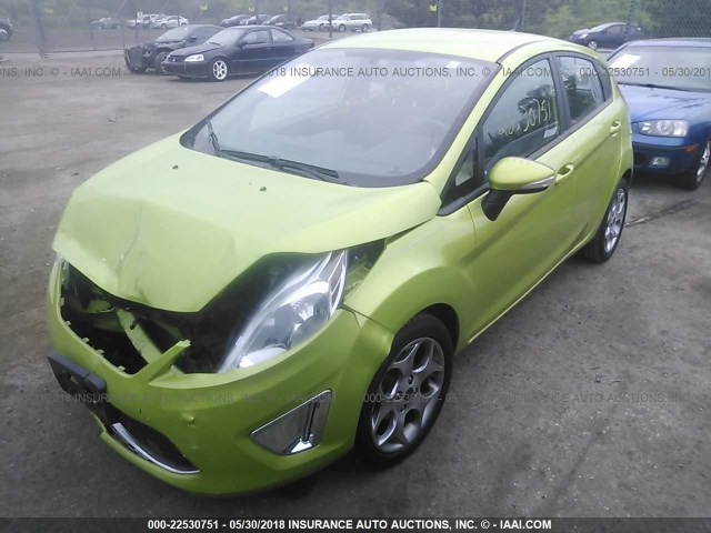 3FADP4FJ8BM159617 - 2011 FORD FIESTA SES TEAL photo 2