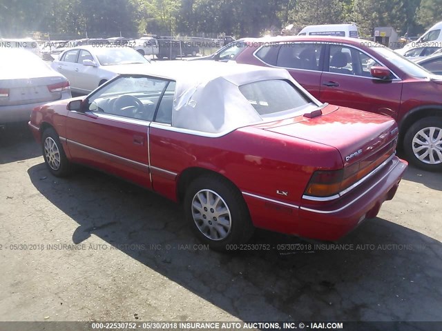 1C3EU4533SF650580 - 1995 CHRYSLER LEBARON GTC RED photo 3