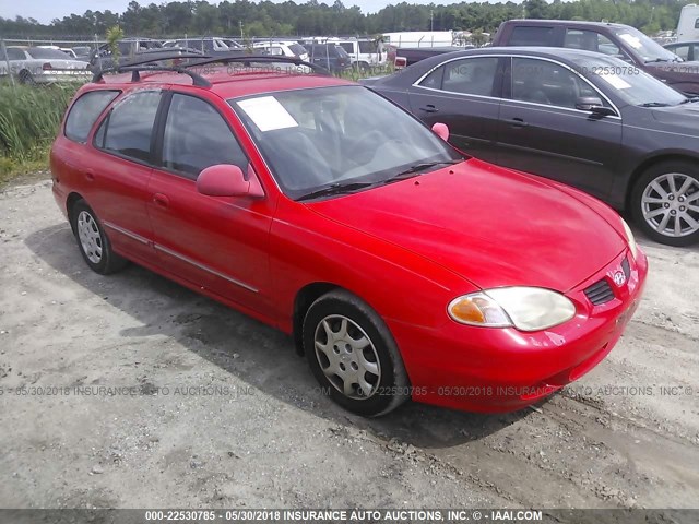 KMHJW35FXYU180444 - 2000 HYUNDAI ELANTRA GLS RED photo 1