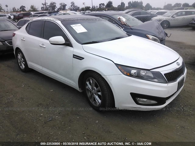 5XXGN4A79CG010273 - 2012 KIA OPTIMA EX WHITE photo 1