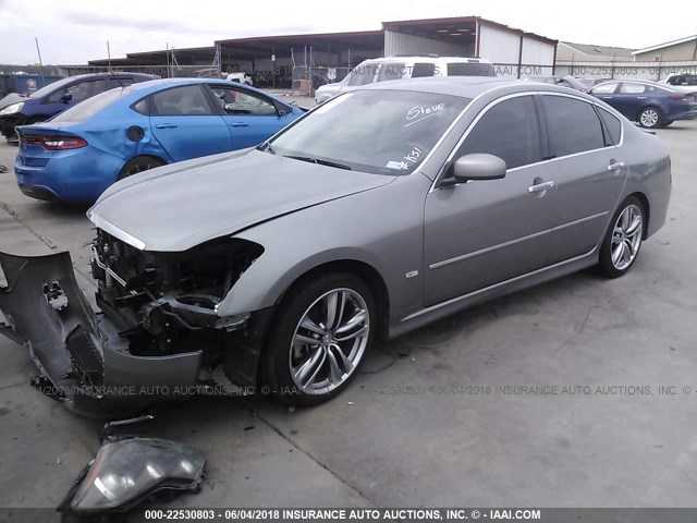 JNKCY01E99M802745 - 2009 INFINITI M35 SPORT GRAY photo 2