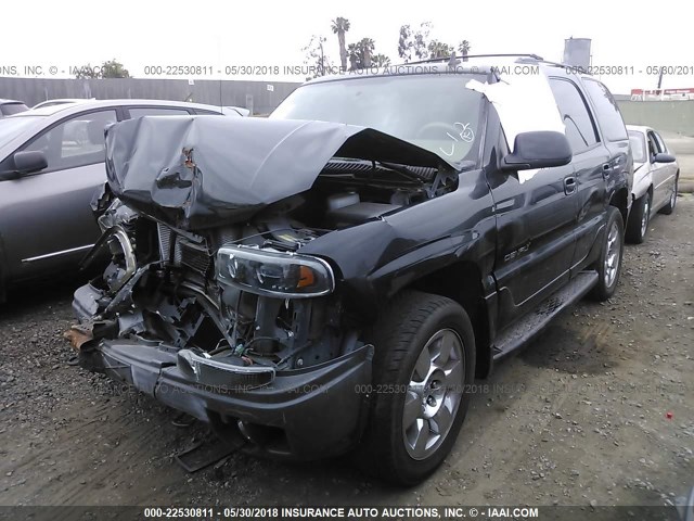 1GKEK63U06J113231 - 2006 GMC YUKON DENALI BLACK photo 2