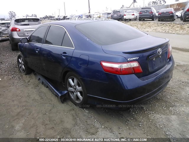 4T1BE46K47U015478 - 2007 TOYOTA CAMRY NEW GENERAT CE/LE/XLE/SE BLUE photo 3