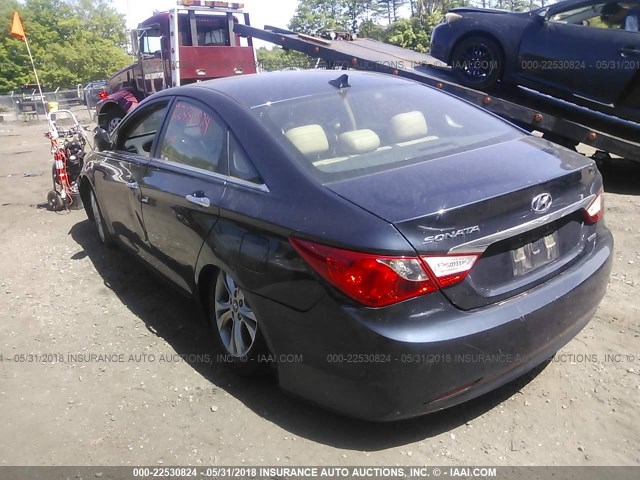 5NPEC4ACXBH111867 - 2011 HYUNDAI SONATA SE/LIMITED BLACK photo 3