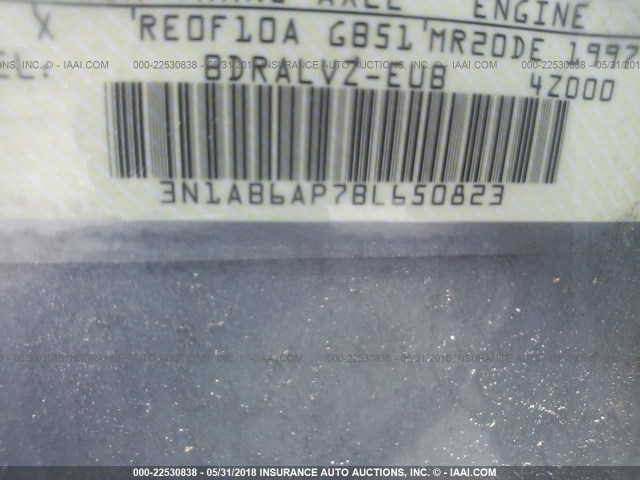 3N1AB6AP7BL650823 - 2011 NISSAN SENTRA 2.0/2.0S/SR/2.0SL 灰色 照片 9