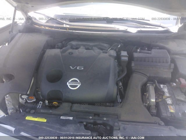 1N4AA51E49C806594 - 2009 NISSAN MAXIMA S/SV SILVER photo 10