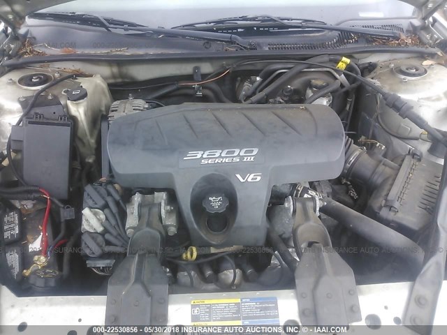 2G2WP522351339319 - 2005 PONTIAC GRAND PRIX Gümüş foto 10