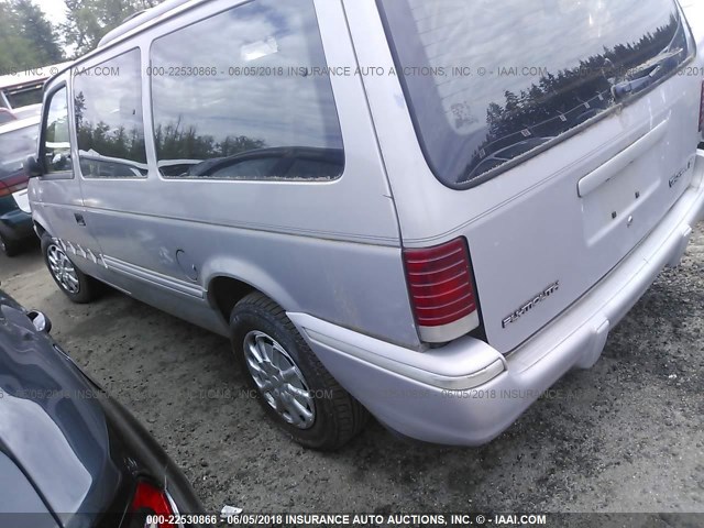1P4GH44R6PX647717 - 1993 PLYMOUTH GRAND VOYAGER SE BLUE photo 3