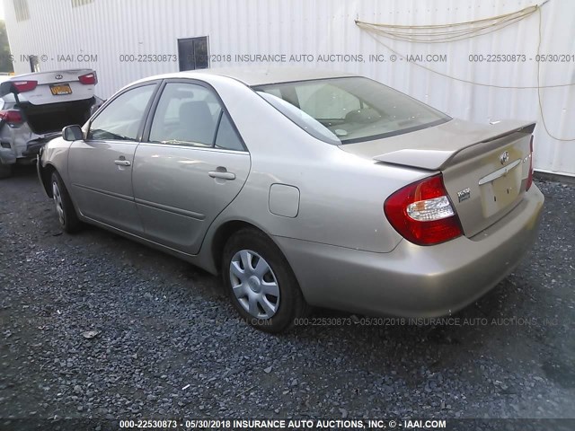 4T1BE32K63U210105 - 2003 TOYOTA CAMRY LE/XLE/SE 棕色 照片 3