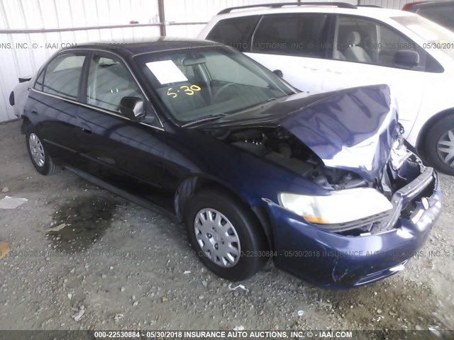 1HGCF866X2A131733 - 2002 HONDA ACCORD VALUE BLUE photo 1