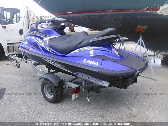 YAMA1367I607 - 2007 YAMAHA FX-CRUISER SHO  BLUE photo 3