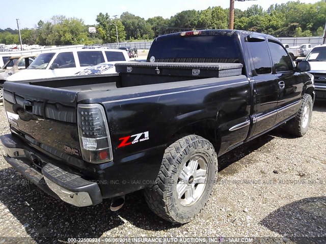 2GTEK19T321317443 - 2002 GMC NEW SIERRA K1500 BLACK photo 4