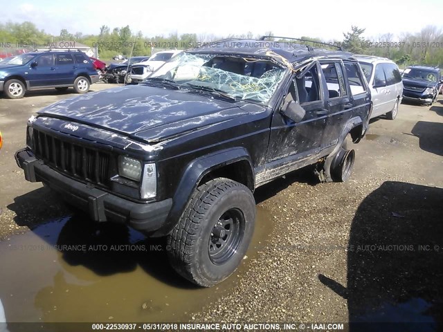 1J4FJ68S5TL329953 - 1996 JEEP CHEROKEE SPORT/CLASSIC შავი ფოტო 2