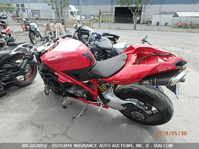 ZDM1XBEWX8B016896 - 2008 DUCATI 1098 S RED photo 3