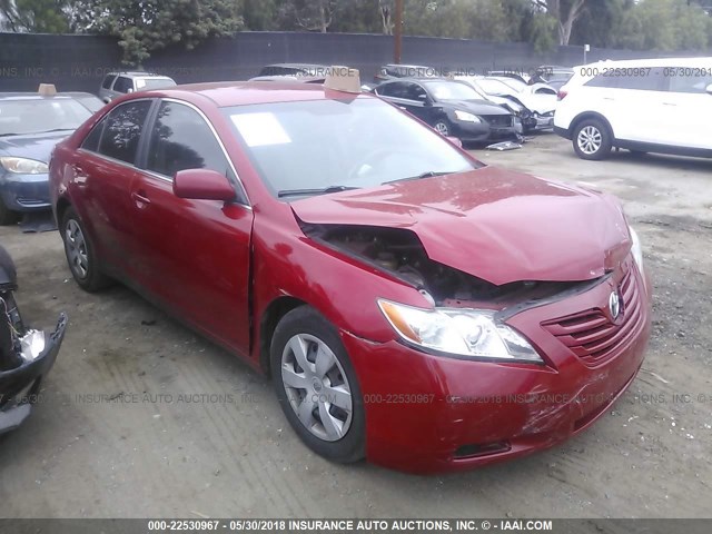 4T1BE46K57U070294 - 2007 TOYOTA CAMRY NEW GENERAT CE/LE/XLE/SE RED photo 1