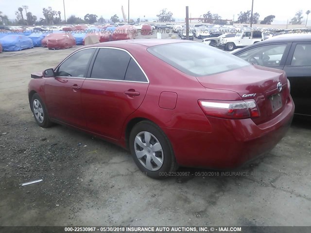 4T1BE46K57U070294 - 2007 TOYOTA CAMRY NEW GENERAT CE/LE/XLE/SE RED photo 3