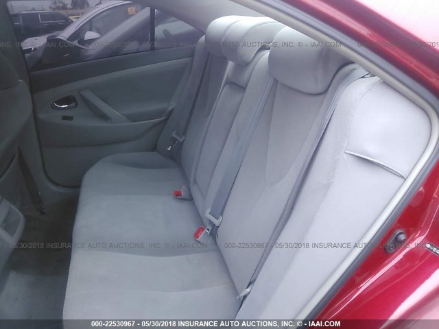 4T1BE46K57U070294 - 2007 TOYOTA CAMRY NEW GENERAT CE/LE/XLE/SE RED photo 8