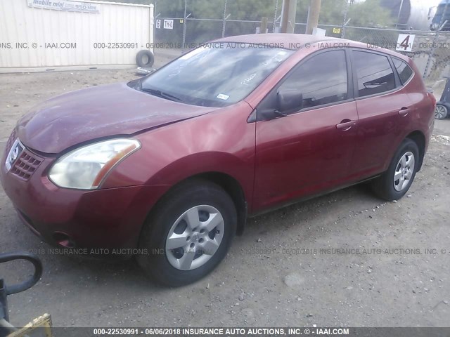 JN8AS58V49W177225 - 2009 NISSAN ROGUE S/SL MAROON photo 2