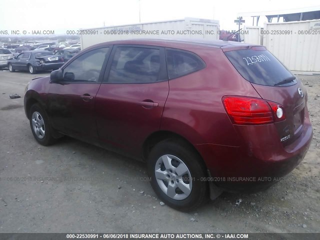 JN8AS58V49W177225 - 2009 NISSAN ROGUE S/SL MAROON photo 3