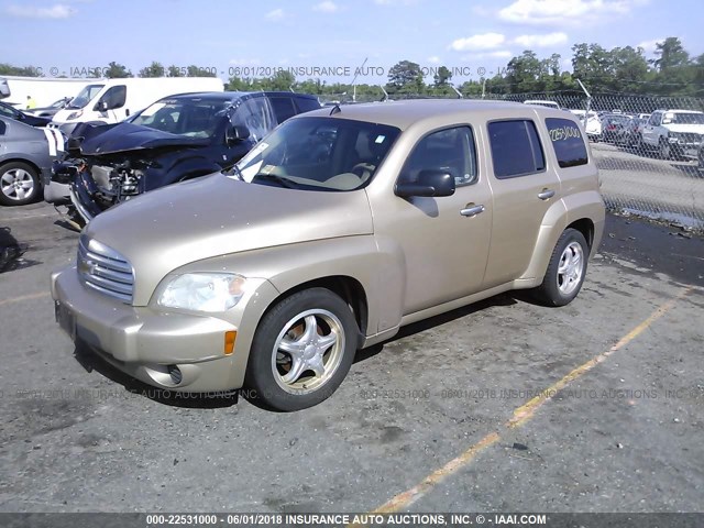3GNDA13DX6S613836 - 2006 CHEVROLET HHR LS GOLD photo 2