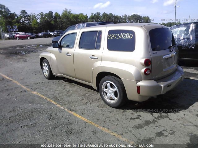 3GNDA13DX6S613836 - 2006 CHEVROLET HHR LS GOLD photo 3