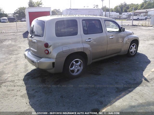 3GNDA13DX6S613836 - 2006 CHEVROLET HHR LS GOLD photo 4