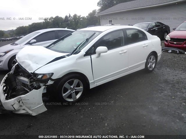 19XFA1F67BE044810 - 2011 HONDA CIVIC LX-S WHITE photo 2