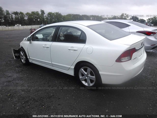 19XFA1F67BE044810 - 2011 HONDA CIVIC LX-S WHITE photo 3