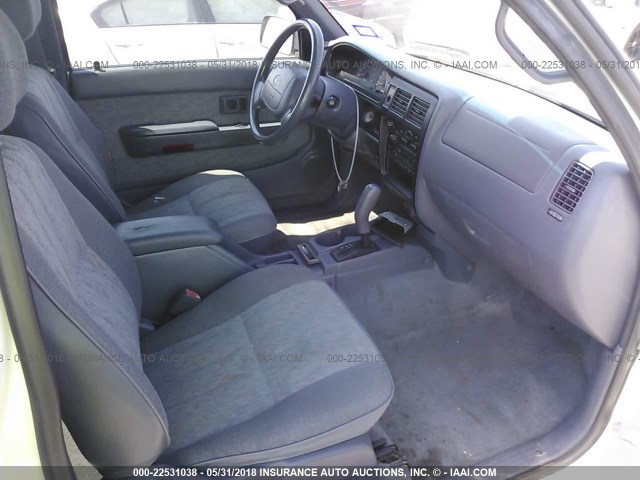 4TASN92N8XZ522626 - 1999 TOYOTA TACOMA XTRACAB PRERUNNER თეთრი ფოტო 5