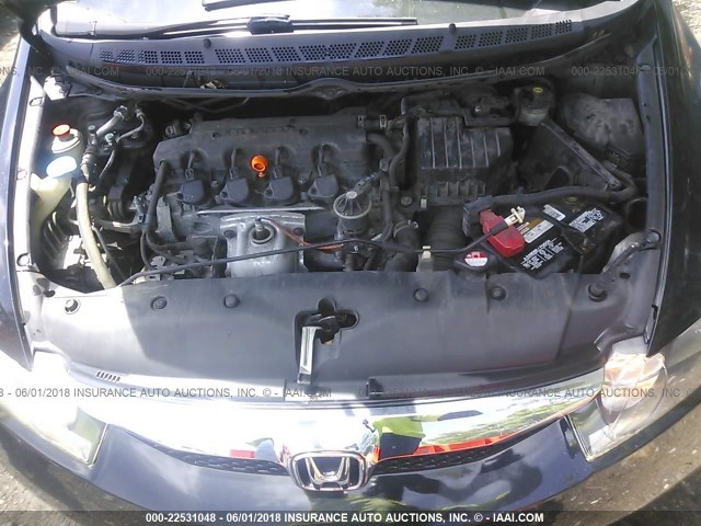 2HGFA1F98BH517405 - 2011 HONDA CIVIC EXL BLACK photo 10