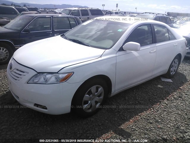 4T4BE46K78R044657 - 2008 TOYOTA CAMRY CE/LE/XLE/SE WHITE photo 2
