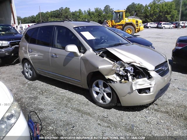 KNAFG526777097524 - 2007 KIA RONDO LX/EX GOLD photo 1