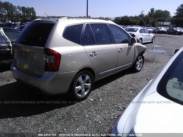 KNAFG526777097524 - 2007 KIA RONDO LX/EX GOLD photo 4