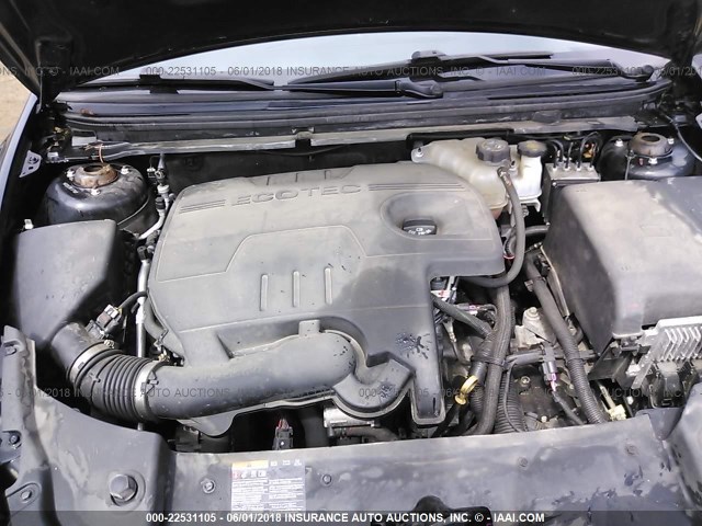 1G1ZC5E18BF117766 - 2011 CHEVROLET MALIBU 1LT BLACK photo 10