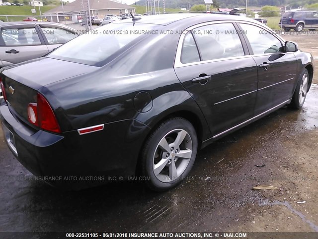 1G1ZC5E18BF117766 - 2011 CHEVROLET MALIBU 1LT BLACK photo 4