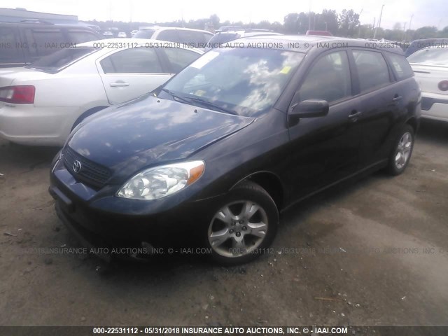 2T1KR30E57C677525 - 2007 TOYOTA COROLLA MATRIX XR BLACK photo 2