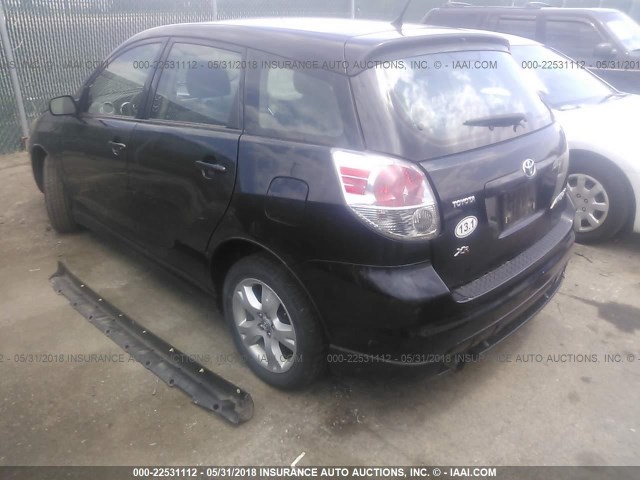 2T1KR30E57C677525 - 2007 TOYOTA COROLLA MATRIX XR BLACK photo 3