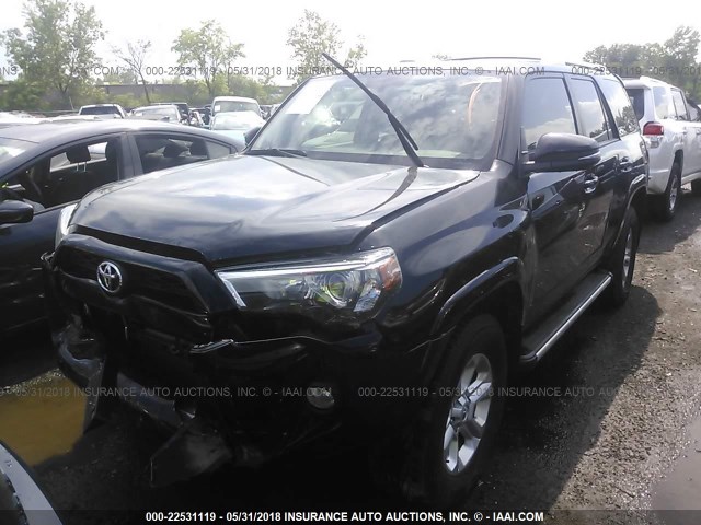 JTEBU5JR8E5202081 - 2014 TOYOTA 4RUNNER SR5/LIMITED/TRAIL BLACK photo 2