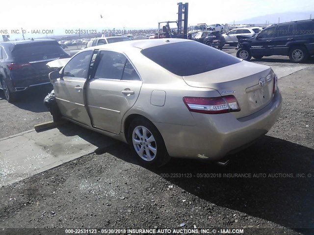 4T1BK3EK9BU622134 - 2011 TOYOTA CAMRY SE/LE/XLE 棕色 照片 3