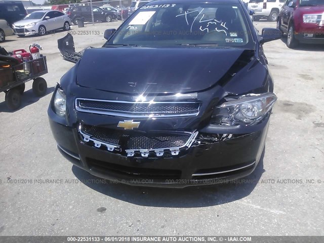1G1ZH57B184262725 - 2008 CHEVROLET MALIBU 1LT BLACK photo 6
