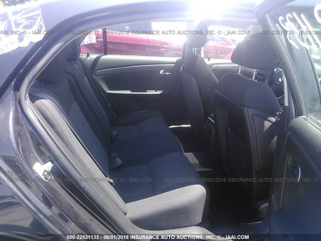1G1ZH57B184262725 - 2008 CHEVROLET MALIBU 1LT BLACK photo 8