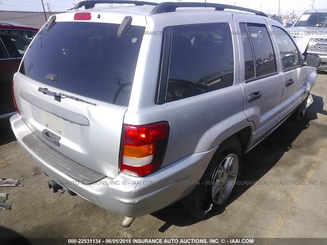 1J4GX48S14C249591 - 2004 JEEP GRAND CHEROKEE LAREDO/COLUMBIA/FREEDOM 银色 照片 4