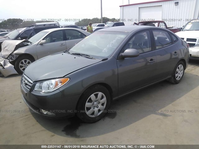 KMHDU46D38U453679 - 2008 HYUNDAI ELANTRA GLS/SE/LIMITED GRAY photo 2